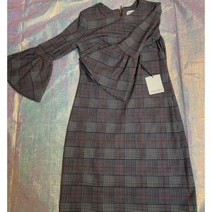 Plaid business casual dress